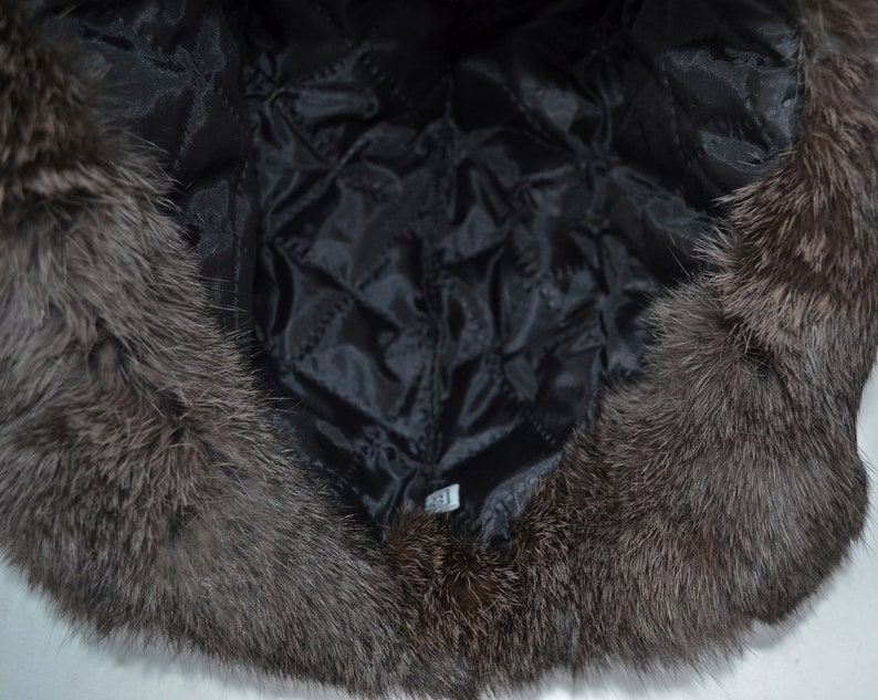 Fur Ear Flap Hat Men Real Fur Hat Trapper Hat Aviator Hat Etsy