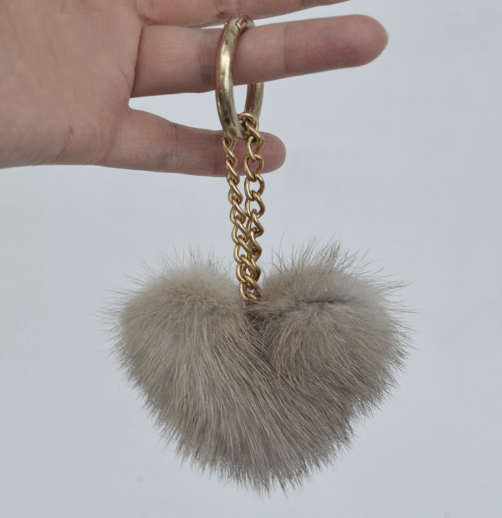 Soleebee Portachiavi in pelle cuore d'amore Bling Cristallo