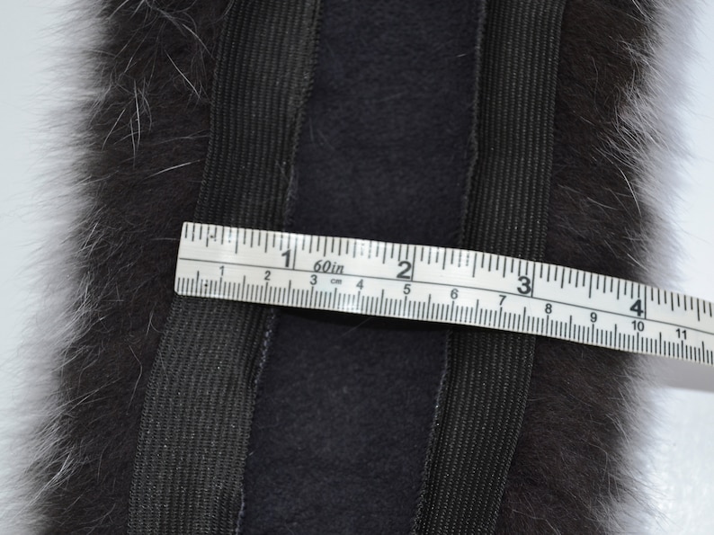 BY ORDER (nicht Tail) XL Extra Große Echt Fuchs Fell Zierleiste, Pelz Kragen Borte, Fuchspelz Kragen, Pelz Schal, Pelz Ruff, Fuchs Pelz Kapuze, Jacke Bild 8