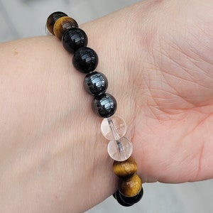 Ultimate Protection Bracelet, Accident and Negative Energy Protection Bracelet, Good Luck Bracelet, Beaded Bracelet, Unisex Crystal Healing Bild 6