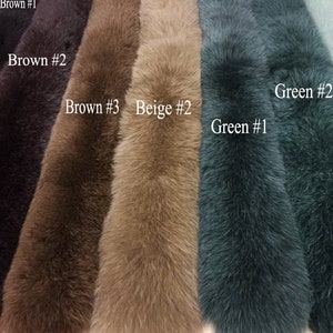 BY ORDER, 14-16 cm WIDTH Double Large Finnish Fox Fur Trim Hood, Fur collar trim, Fox Fur Collar, Fur Scarf, Fur Ruff, Fox Fur Hood, Fox Fur image 6