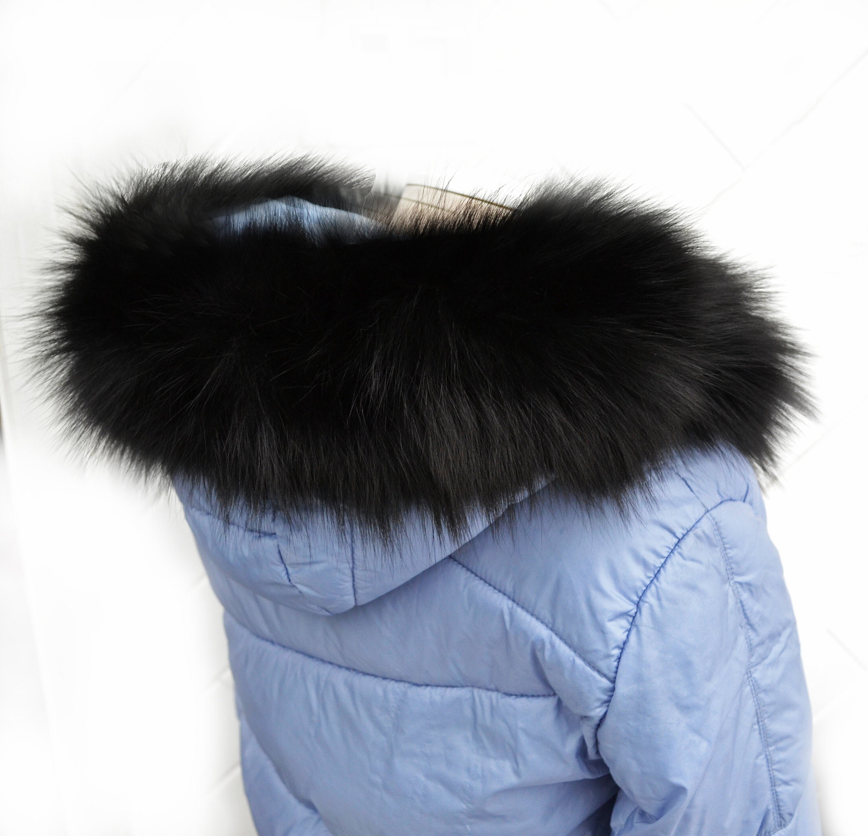 Real fur collar uk deals