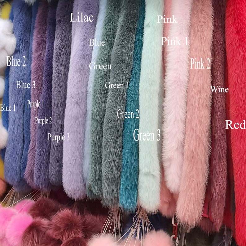 BY ORDER, 8-10 cm WIDTH, Finnish Fox Fur Trim Hood, Fur collar trim, Fox Fur Collar, Fur Scarf, Fur Ruff, Fox Fur Hood, Fox Fur, Fur stripe Red