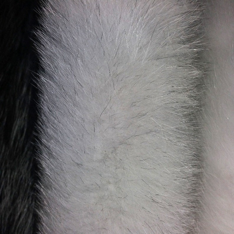 BY ORDER, 8-10 cm WIDTH, Finnish Fox Fur Trim Hood, Fur collar trim, Fox Fur Collar, Fur Scarf, Fur Ruff, Fox Fur Hood, Fox Fur, Fur stripe White with black tip