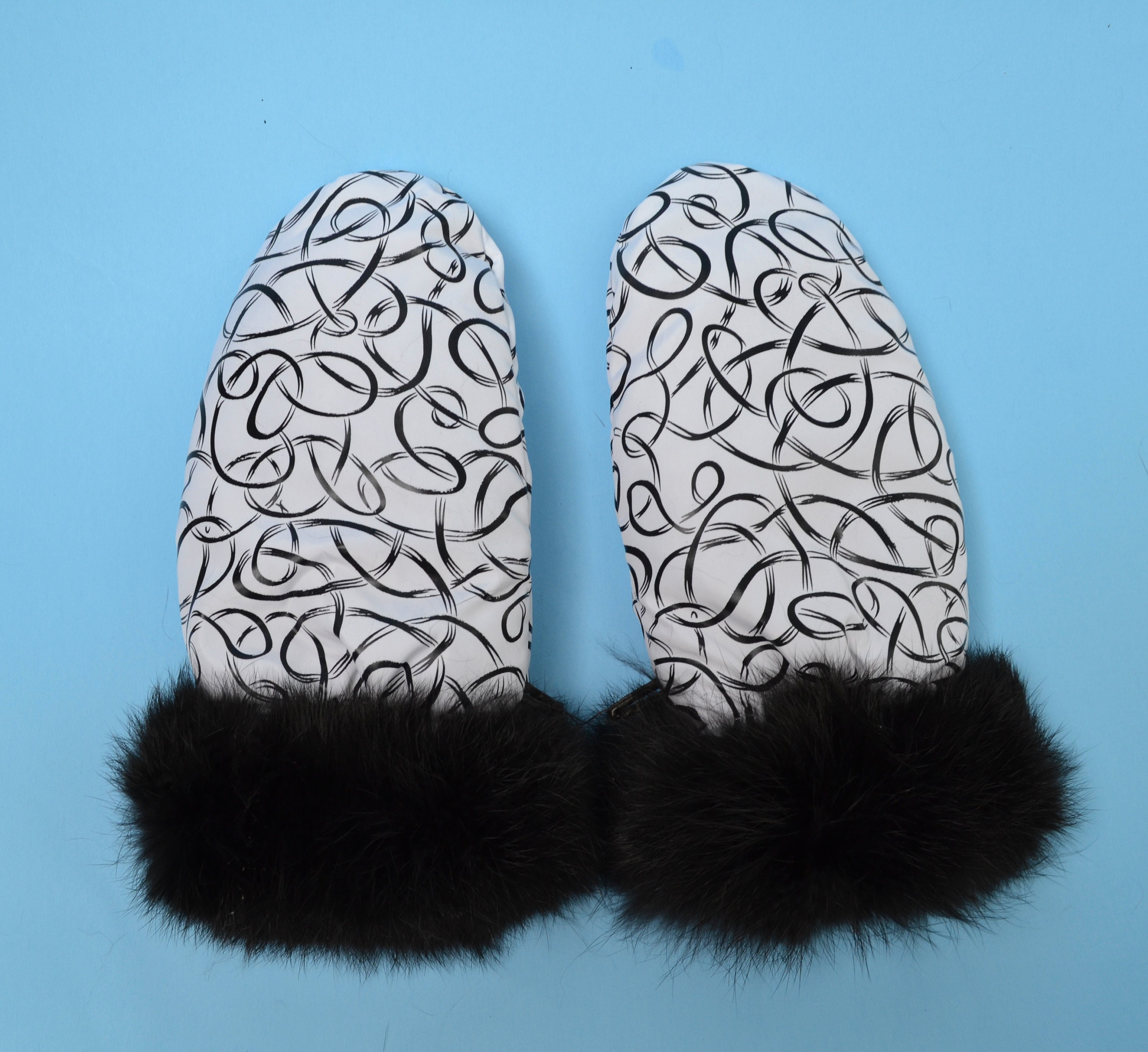 real fur hats and gloves