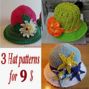 CROCHET PATTERN, Pattern Sale, Free Crochet Pattern, Crochet Hat Patterns, Summer Crochet Hat Sale, Special, Promotion, Crochet Hat Patterns
