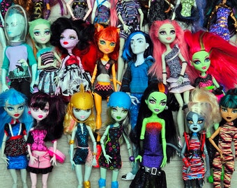 Monster High Doll for Collectors, OOAK Repaints, Playing, Dot Dead Gorgeous, Boo York, Freaky Fusion,  Draculaura, Abbey, Ghoulia, Rare