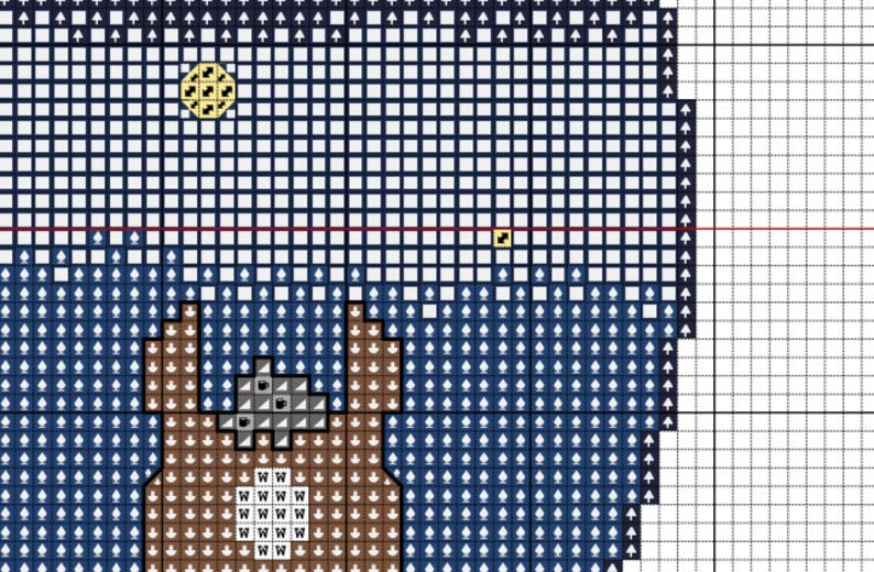 Mr Blue Cross Stitch Pattern Bojack Horseman