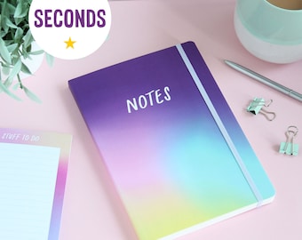 SECONDS Colourful A5 lined notebook with elastic closure