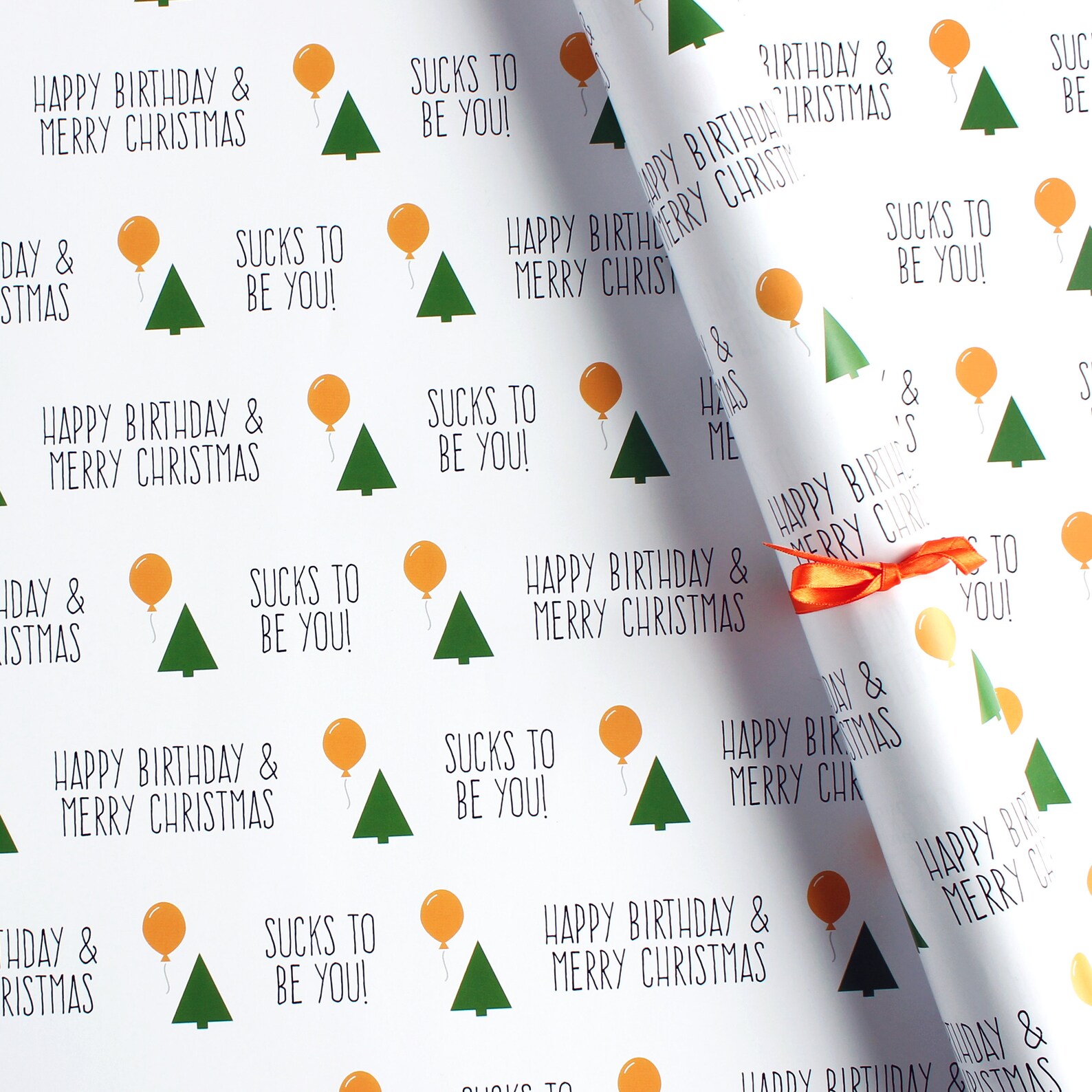 Christmas Birthday Wrapping Paper Set Funny Christmas Gift Etsy UK