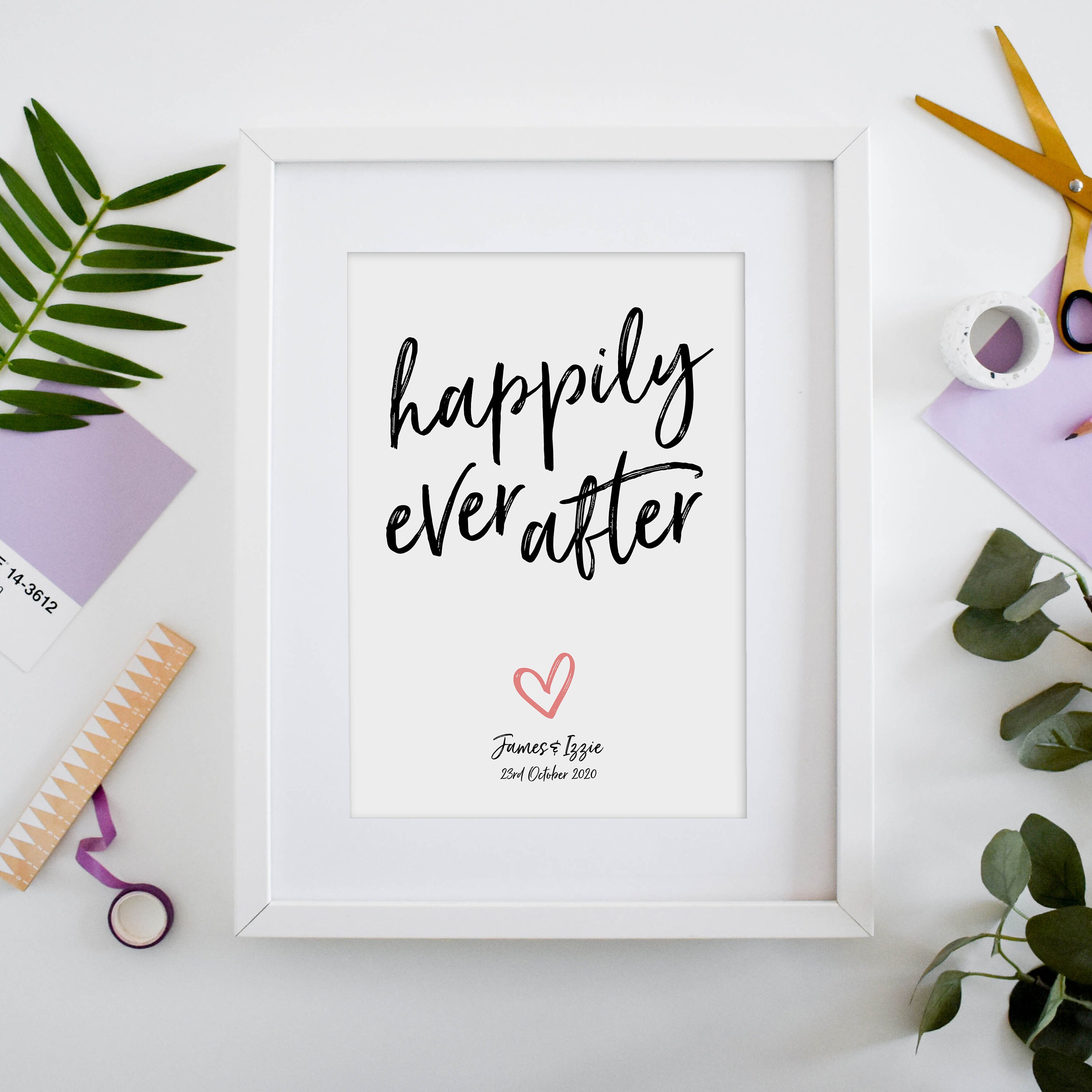 Personalised wedding gift for couple Home decor Engagement Etsy