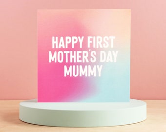 Happy first Mother's Day card for mummy, 1st Mother's Day card from bump