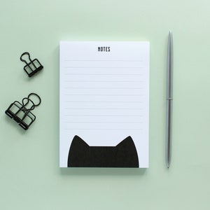 A6 cat notepad, 75 tear off pages
