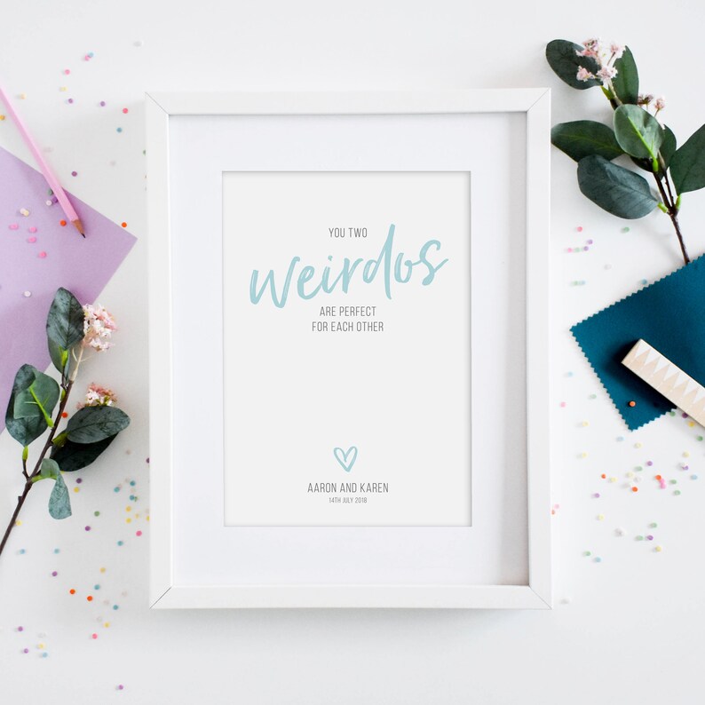 Funny Wedding Gift for Couple Personalised Engagement Gift Etsy