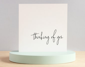 Thinking of you card, Sympathy card for friend