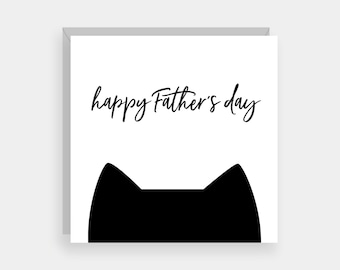 Cat Father's Day card, From the cat cards