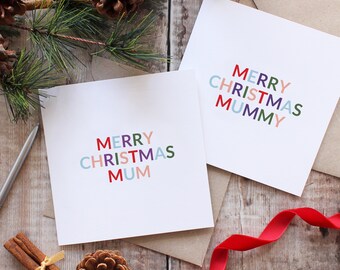 Christmas card for mum, Mummy Christmas cards