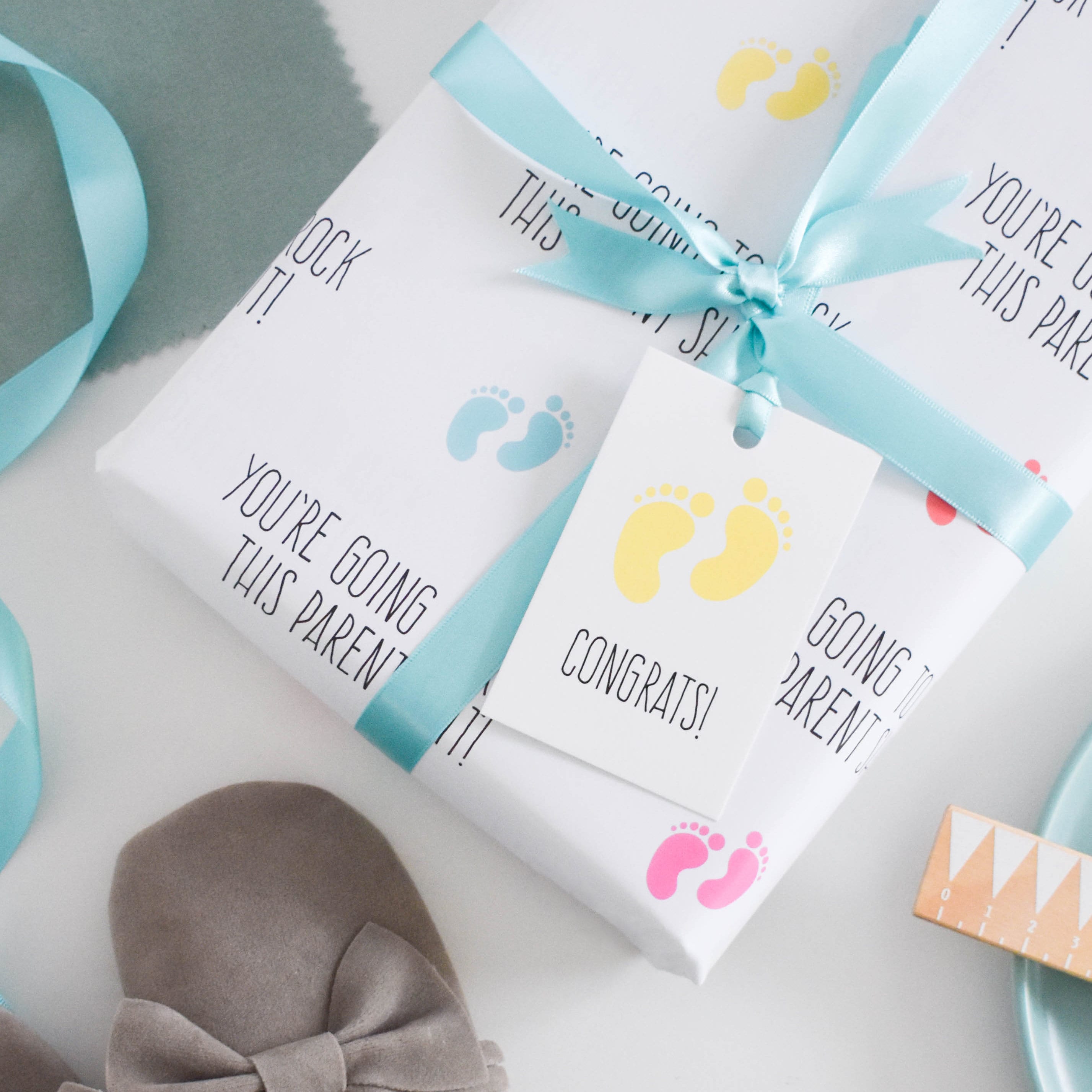 New Baby Wrapping Paper New Baby Gift Wrap Set Funny Gift Etsy UK