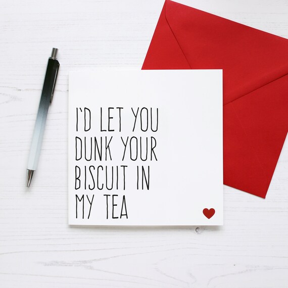 writing valentines card for him