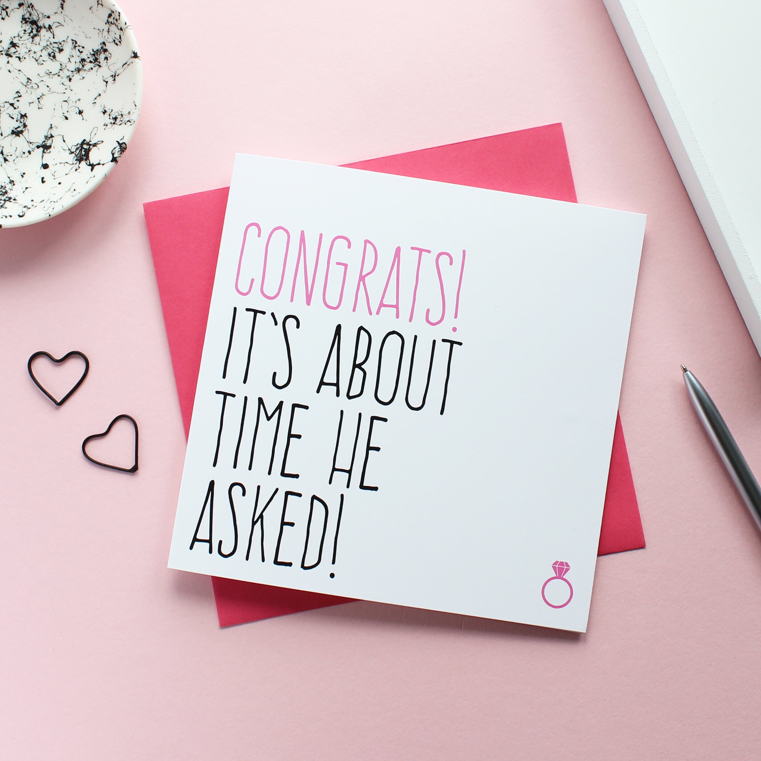 Engagement card Funny engagement gift Best friend engagement Etsy