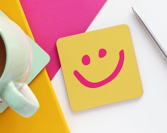 Happy face coaster