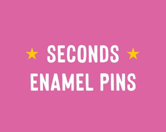 SECONDS enamel pins, Cat enamel pin badge, Lapel pin, Pin flair, Cat lover gift, Pin game