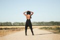 Harem jumpsuit, festival romper, yoga romper, hooded bodysuit, cyber punk jumpsuit, festival clothes, yoga clothing, burning man product logo