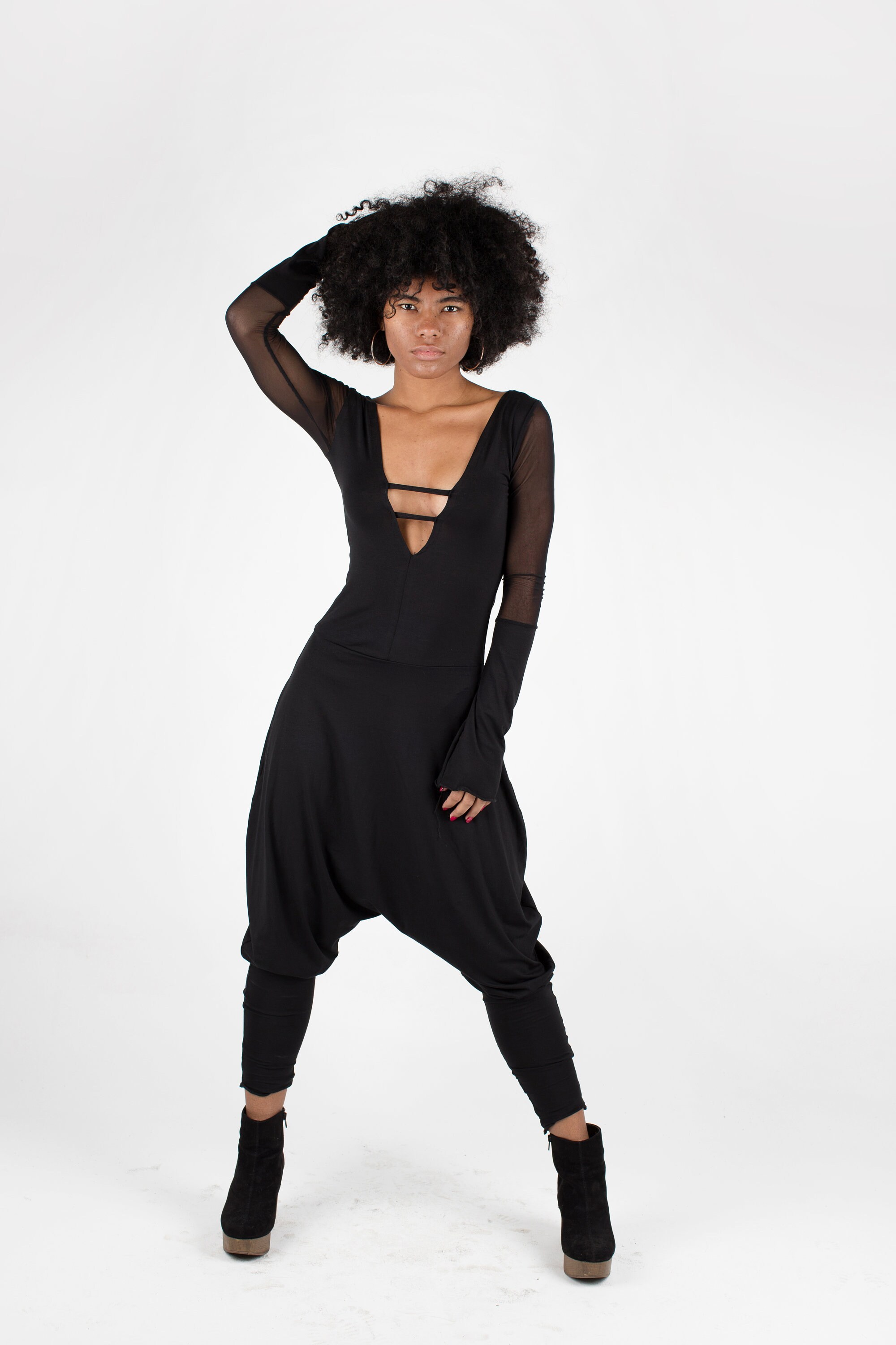 black jumpsuit party outfits