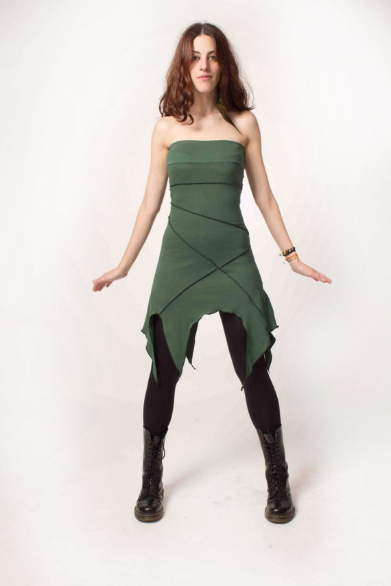 Black Noir Fantasy Asymmetrical Dress Black Noir Fantasy Asymmetrical Dress
