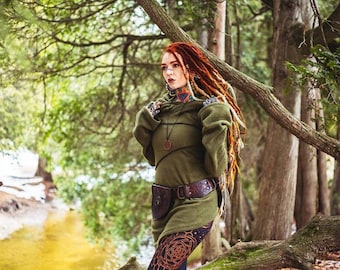 Pixie Fleece Jacket. Winter Hoodie Jacket. Faery Jacket
