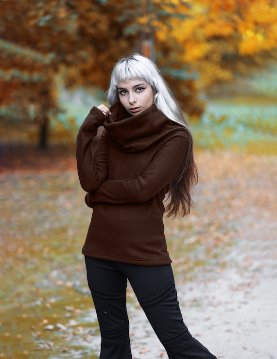 Hooded top fleece top