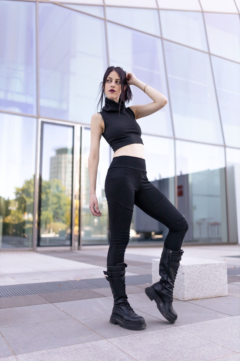 Military pants with pockets futuristic leggings leggings for image 9