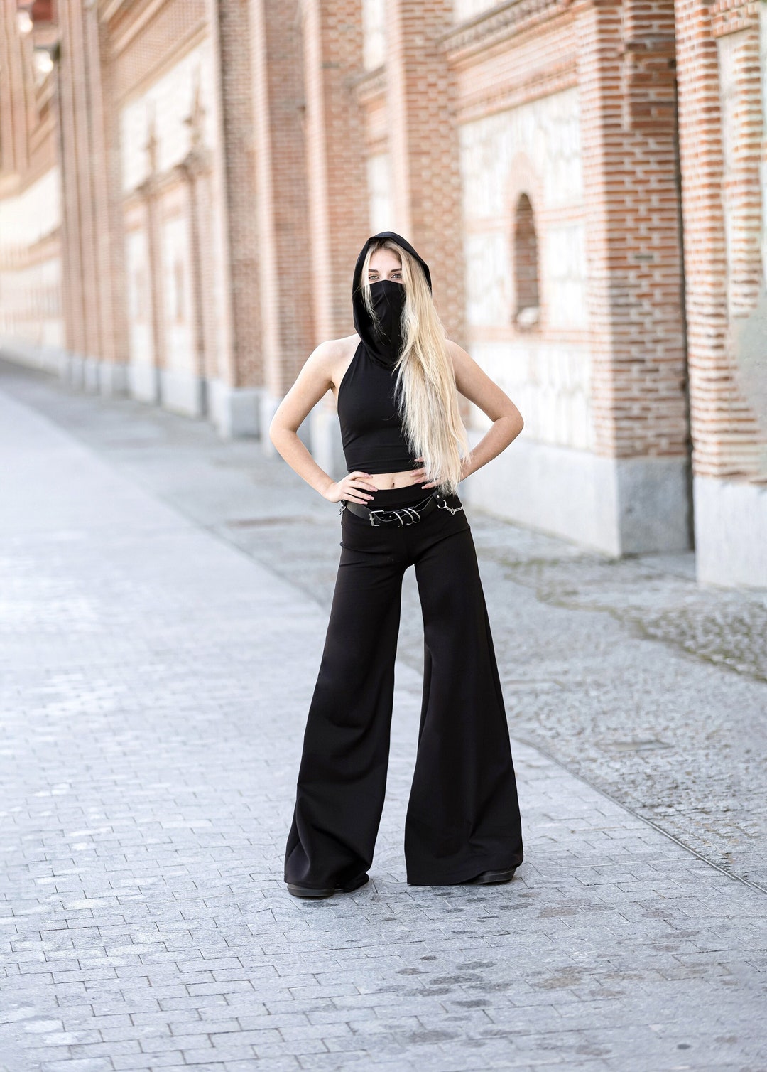 Black flares Wide leg Flared Yoga pants
