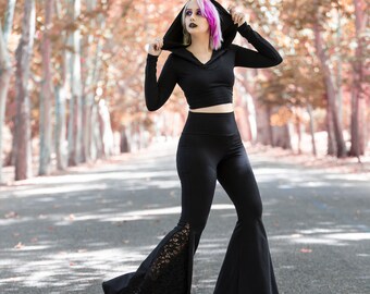 パンツ ANOTHER A Lace Layered Balloon Pants Black LACE LAYERED BALL By Anthropologie Sheer Lace Balloon-Leg Pants | Anthropologie