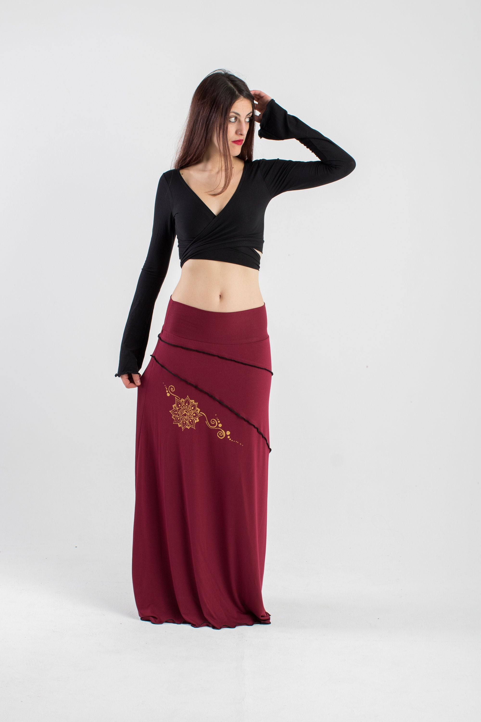 Isis goddes skirt. maxi skirt, long skirt, mandala skirt, faery long