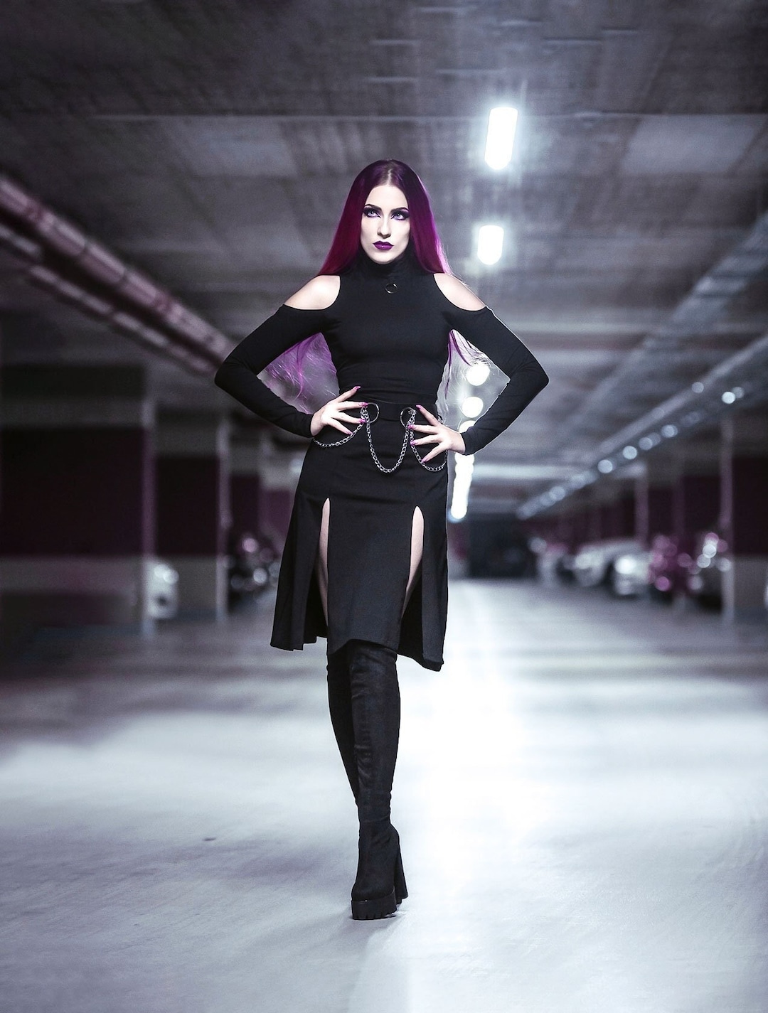 Amazon.com: Women Gothic Dress Lace Flare Sleeve Halloween