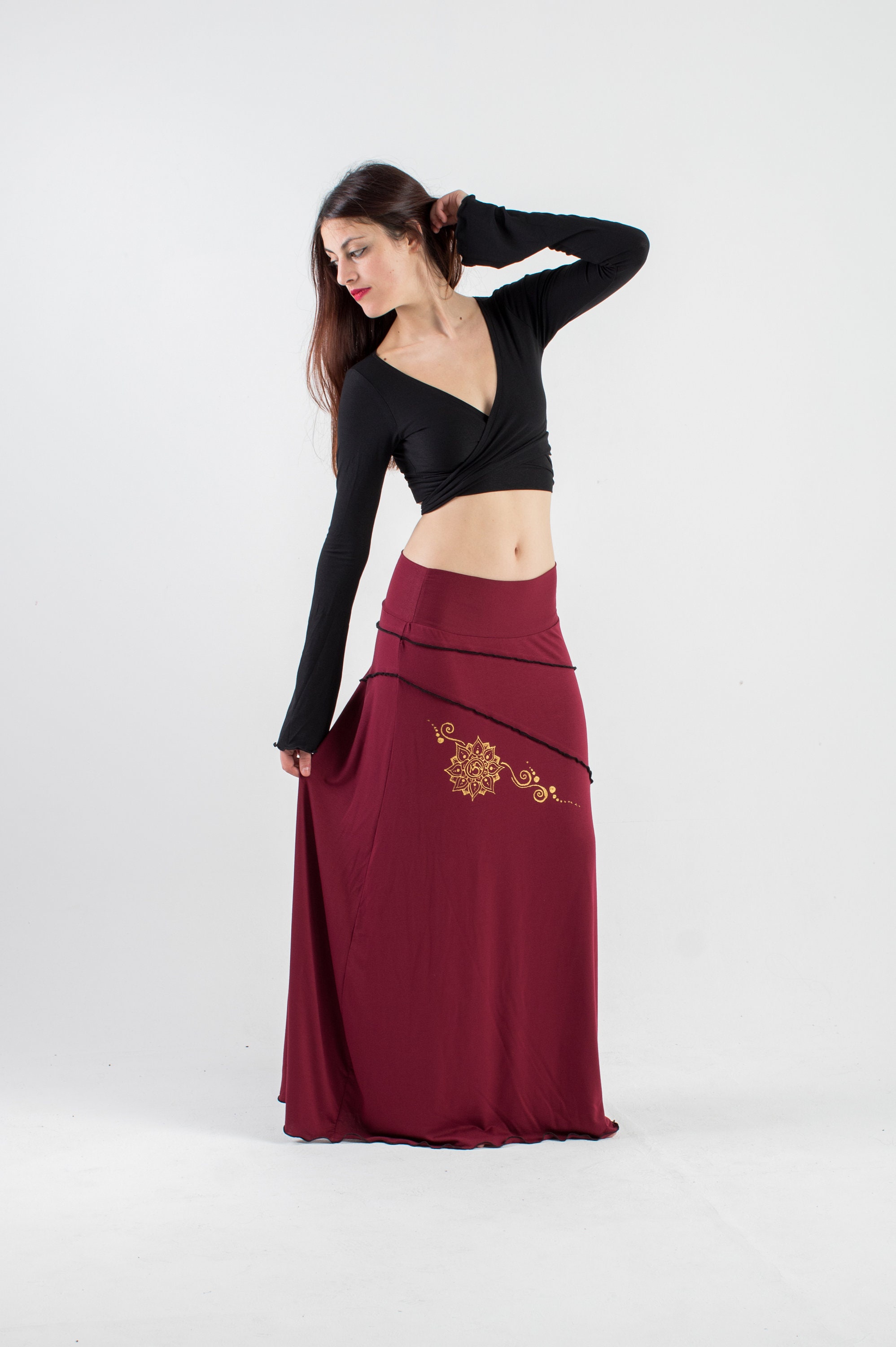 Isis goddes skirt. maxi skirt, long skirt, mandala skirt, faery long
