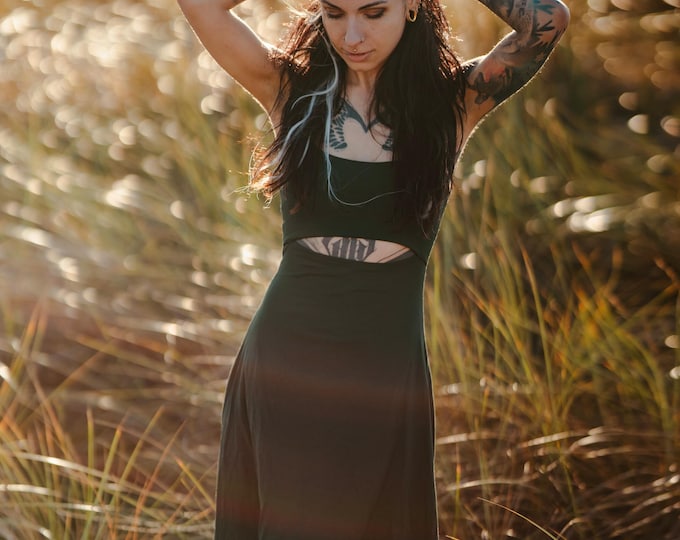Green Pixie Dress, Festival Dress, Boho Dress, Elven Dress, Faerie, Bohemian, Pixie Clothing, Festival Outfit, Fairy Dress, Boho Clothing