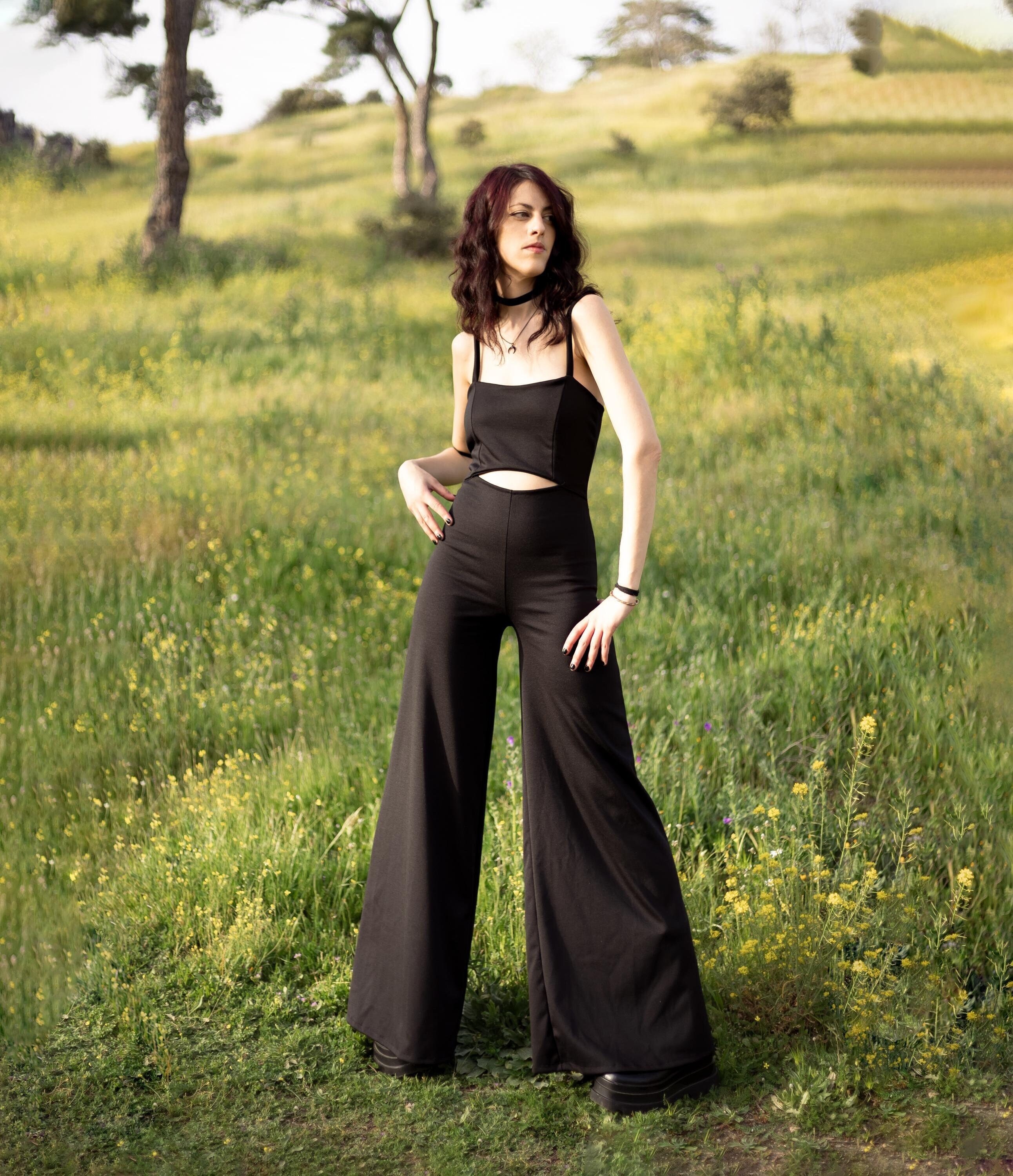Combinaison D'été Fille Fldy - Robe-pantalon En Mousseline Avec Volants, Pour Mariage, Fête Ou Soirée (tailles 7-8 Ans à 13-14 Ans)