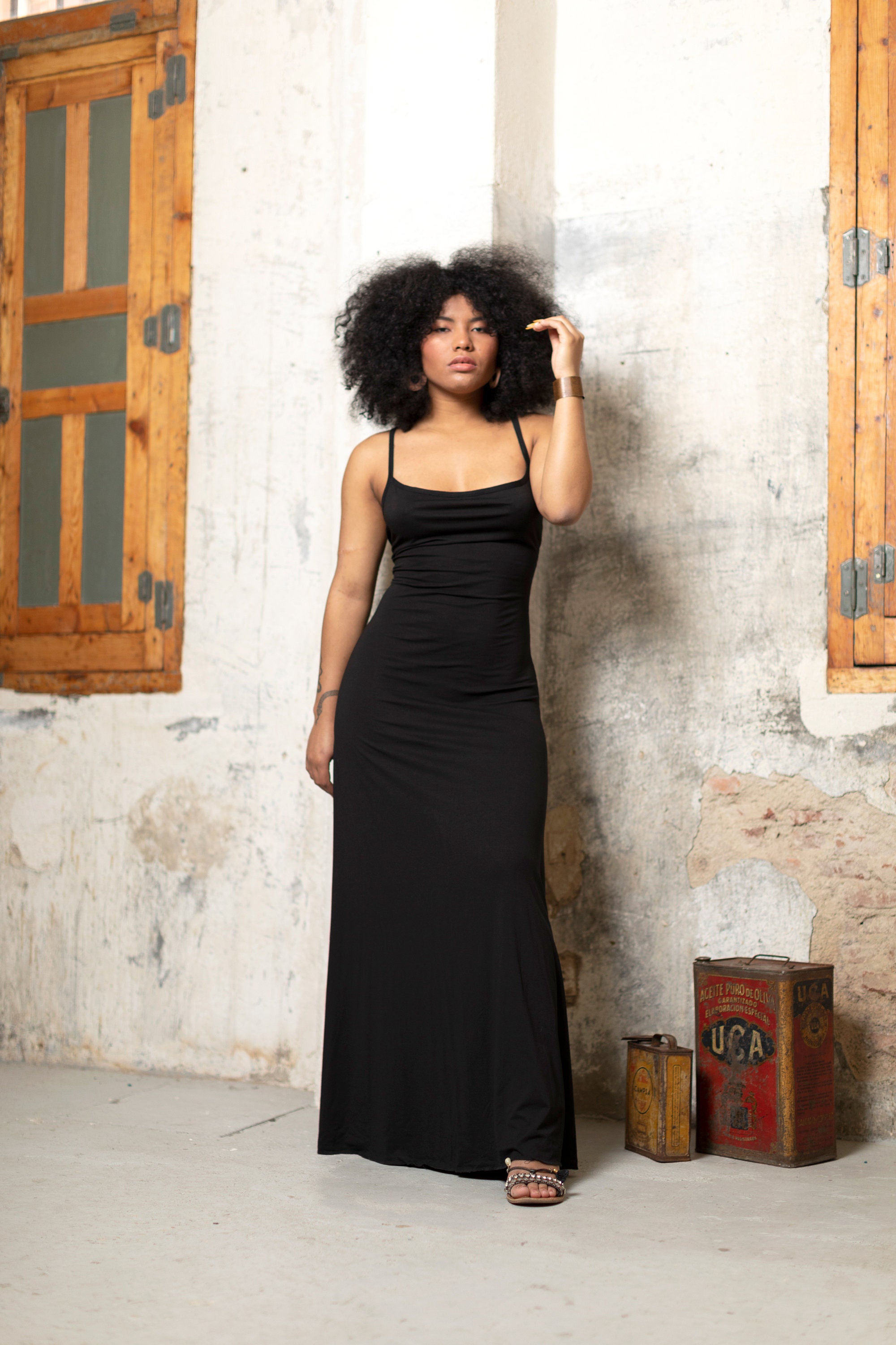 Black maxi dress summer 2025