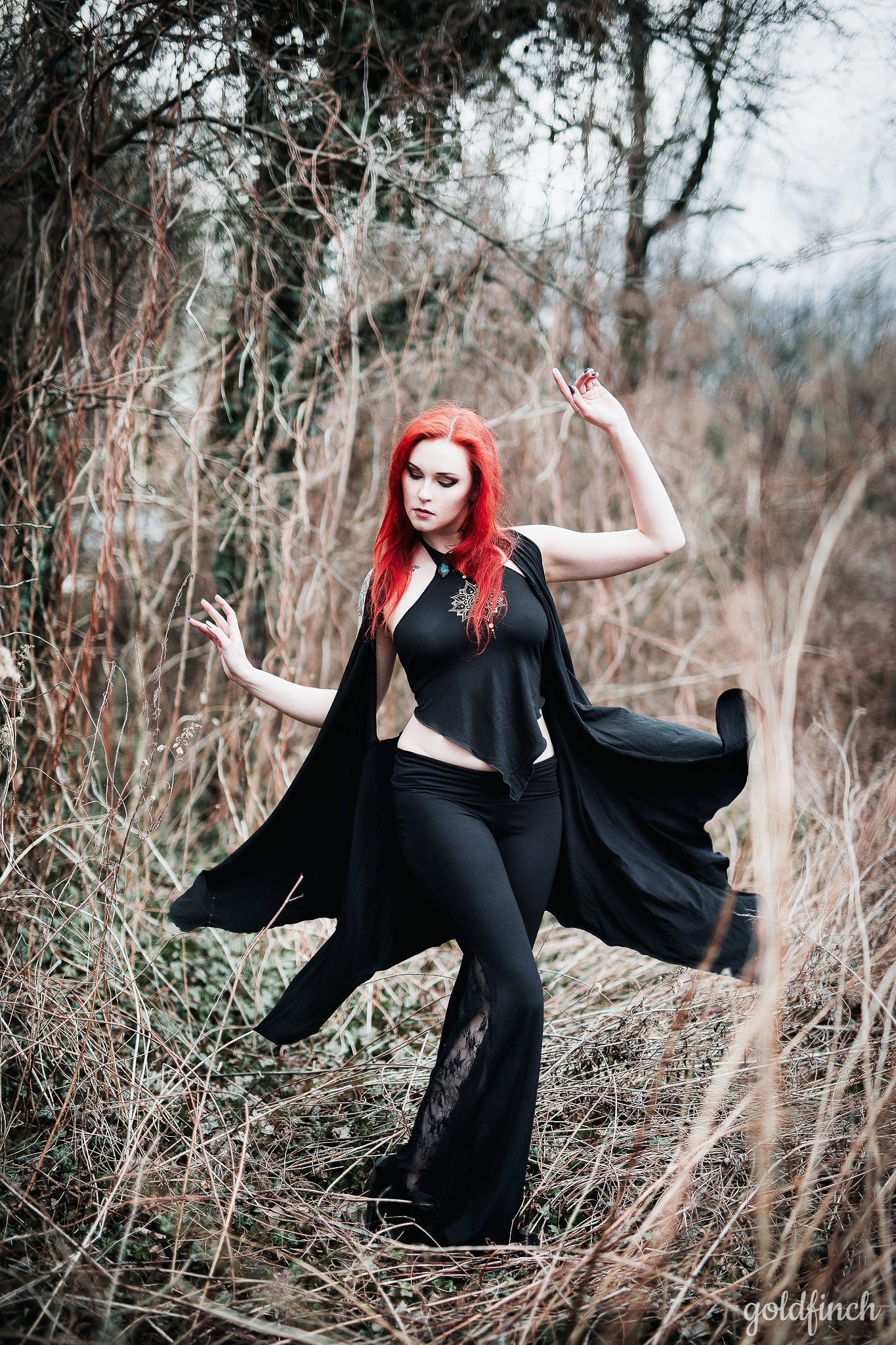 gothic hooded cardigan