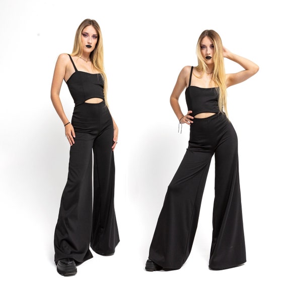 Black jumpsuit cocktail hot sale