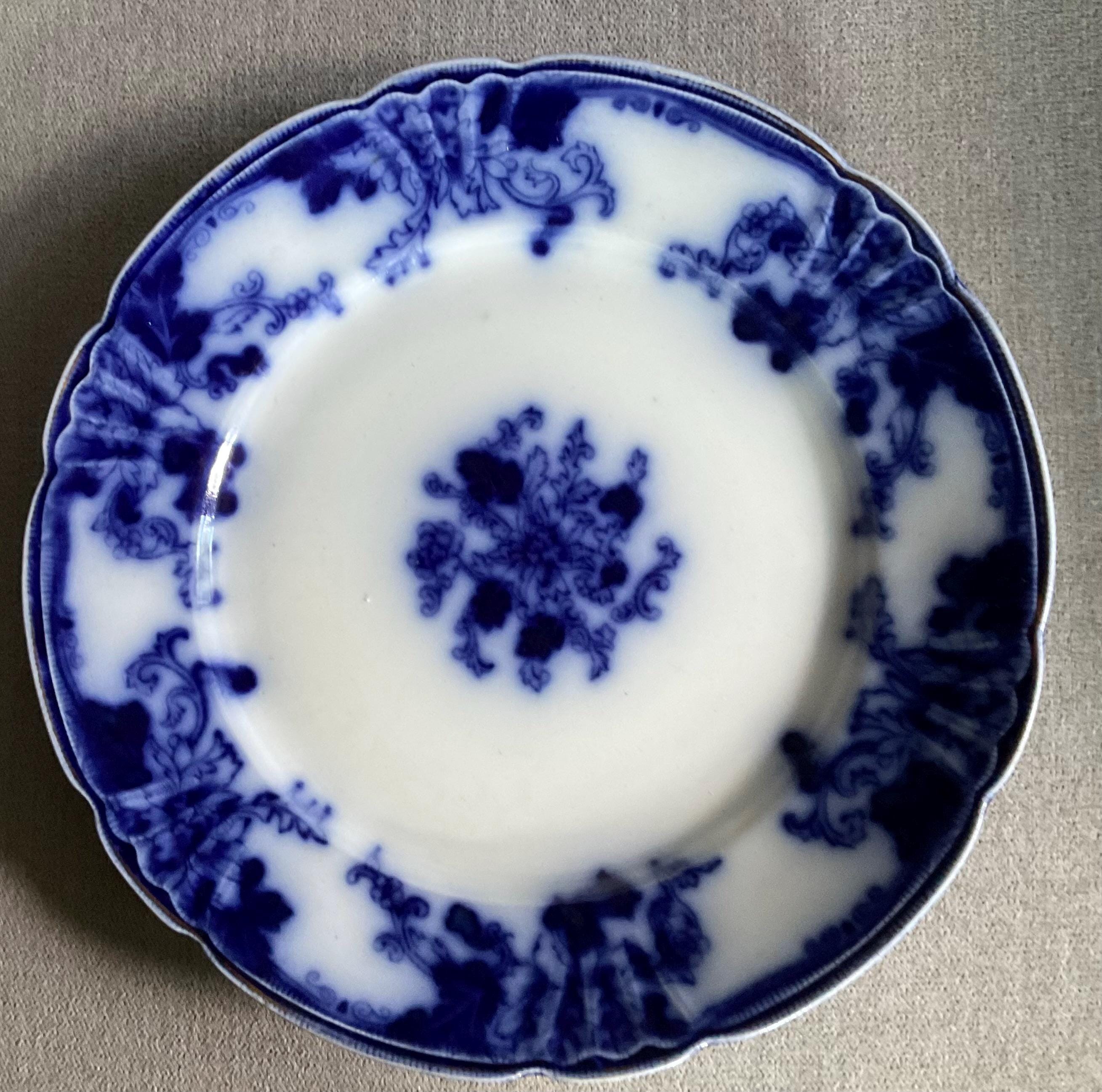 Johnson Brothers Blue Flow Plates - Etsy