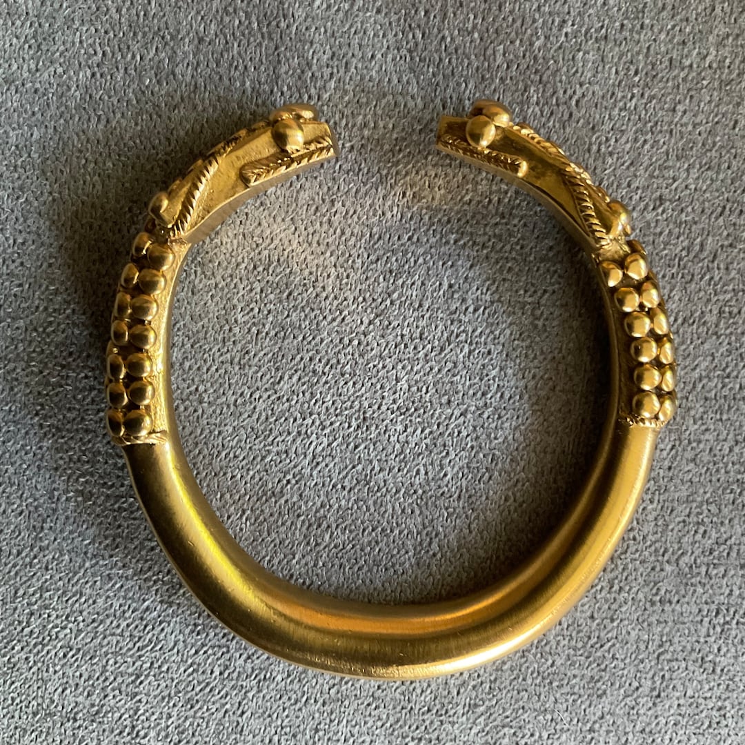 MMA Snake Bracelet * Vintage 24k Gold Plated Snake Bracelet * Vintage ...