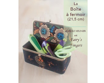 Tutoriel de cartonnage d'une Boite à Fermoir de 21,5 cm