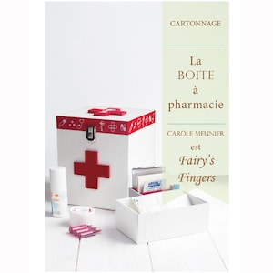 Cartonnage tutorial of a first-aid box