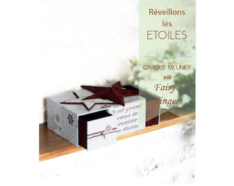 Cartonnage step by step of a  Christmas decorations box