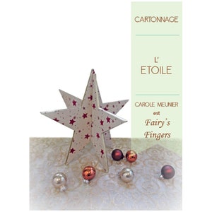 PDF Cartonnage tutorial of a Christmas star