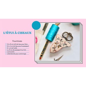 Tutorial de cartulina para hacer un estuche para tijeras de bordar o coser