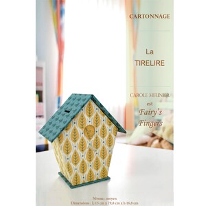 Cartonnage tutorial of a nesting moneybox